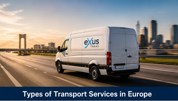 Verschillende soorten transportdiensten in Europa, waaronder expresbestelbussen en full truck load-logistieke operaties
